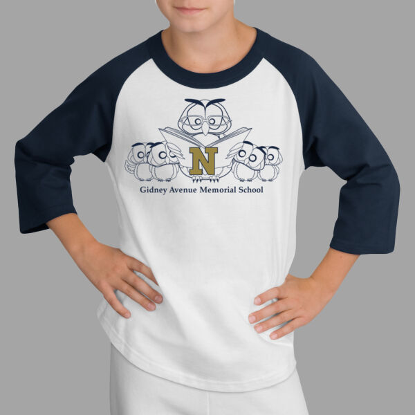 Youth Raglan Jersey (Owl Logo) Thumbnail